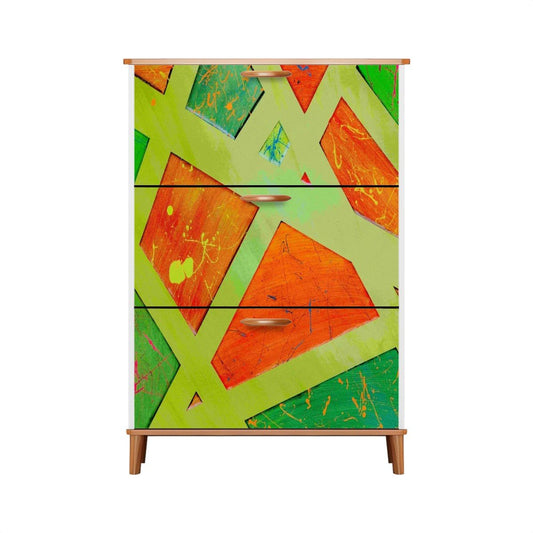 Gavin Scott Wood & Leather Shoe Cabinet