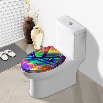 Gavin Scott Elongated Toilet Seat w/Matching Soft-close Lid (V-Shape)