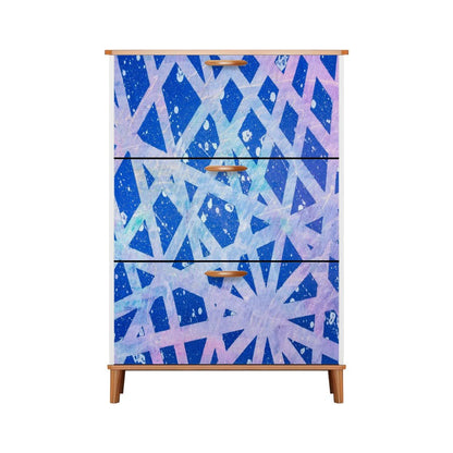 Gavin Scott Wood & Leather Shoe Cabinet