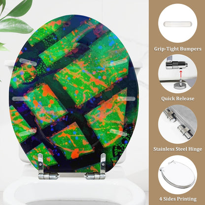 Gavin Scott Round Toilet Seat w/Matching Soft-close Lid (O-Shape)