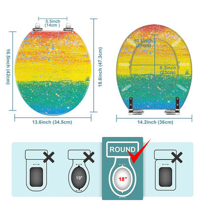 Gavin Scott PRIDE Universal Toilet Seat w/Matching Soft-close Lid