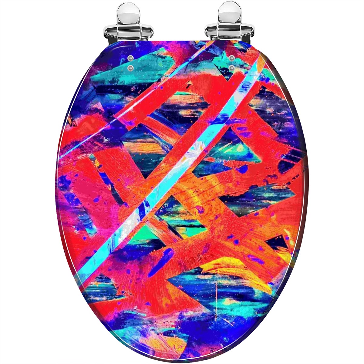 Gavin Scott Elongated Toilet Seat w/Matching Soft-close Lid (V-Shape)