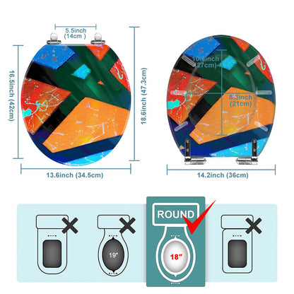Gavin Scott Universal Toilet Seat w/Matching Soft-close Lid