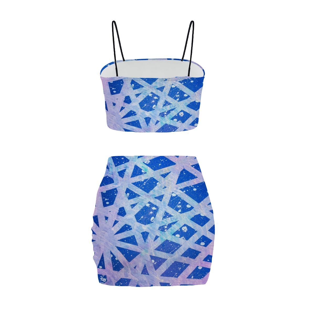 Gavin Scott Crop Tank Top & Mini Skirt Set (Femme S-4XL)