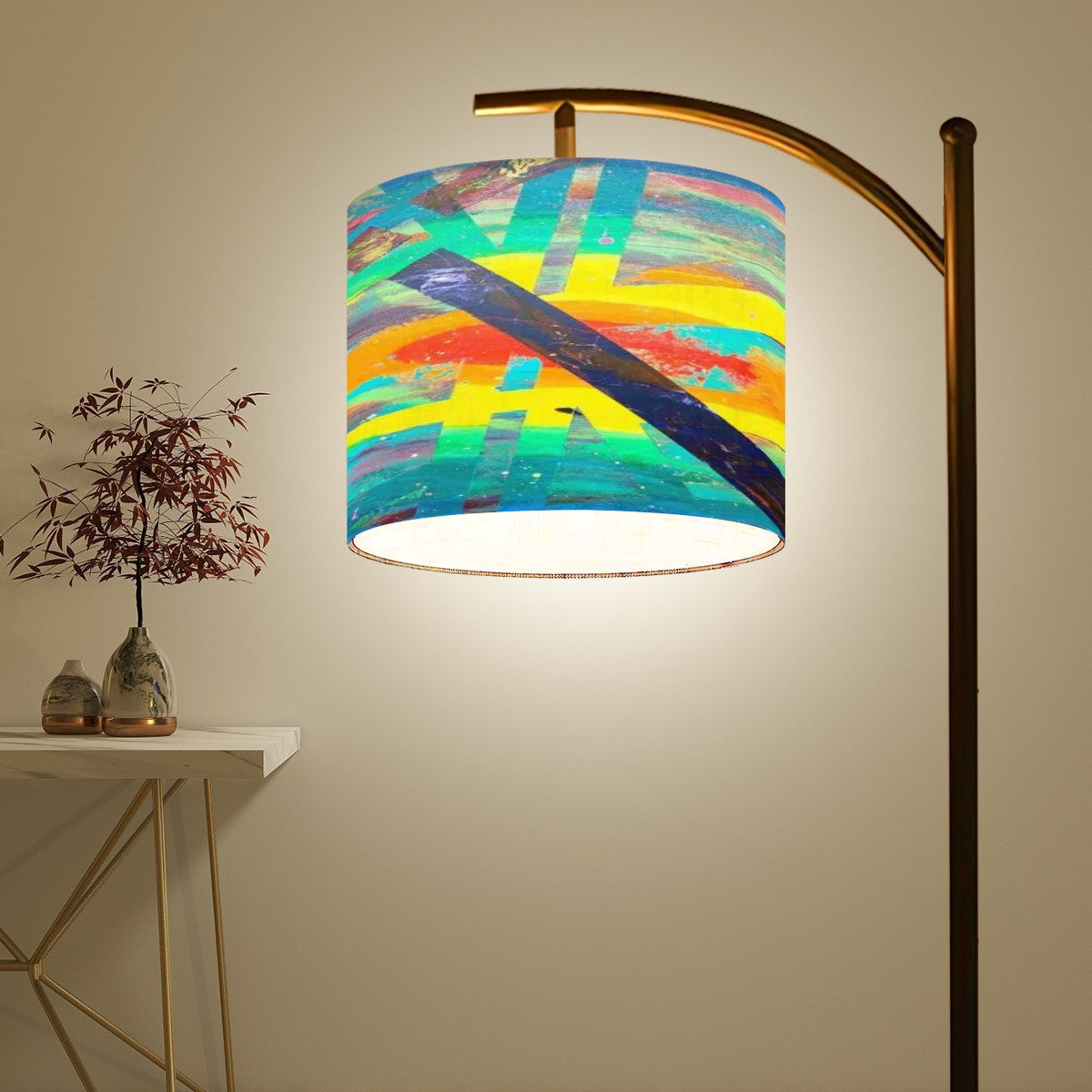 Gavin Scott Arc Floor Lamp w/Remote