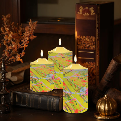 Gavin Scott Flameless Candles w/Remote (Set of 3)