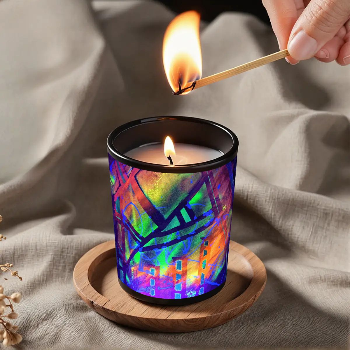 Gavin Scott Scented Black Jar Candle (6oz)