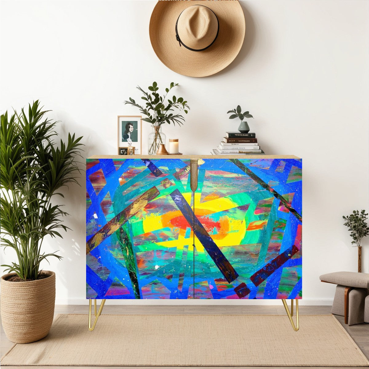 Gavin Scott Wooden Sideboard Cabinet