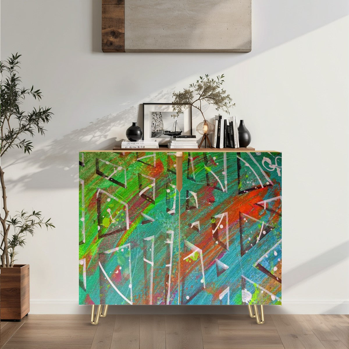 Gavin Scott Wooden Sideboard Cabinet