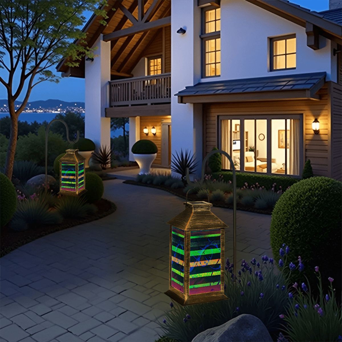 Gavin Scott Solar Powered Indoor/Outdoor Lantern