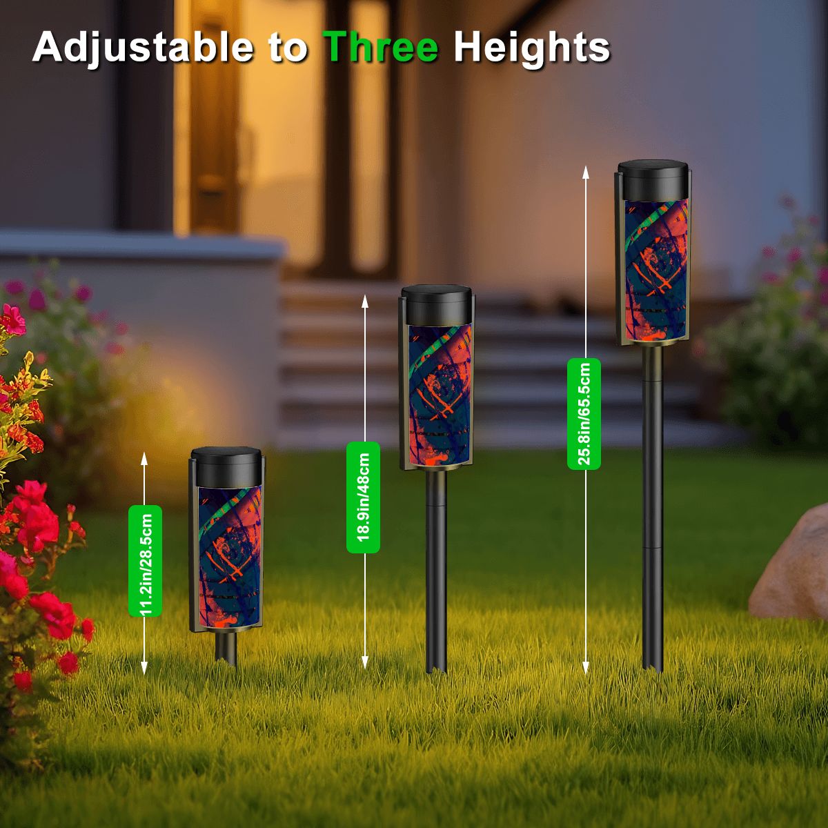 Gavin Scott Adjustable Outdoor Solar Lights (set of 4)