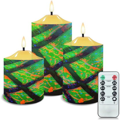 Gavin Scott Flameless Candles w/Remote (Set of 3)