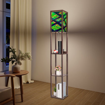 Gavin Scott Floor Lamp with Shelves (2 Colors)