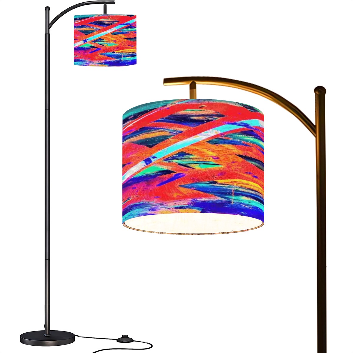 Gavin Scott Arc Floor Lamp w/Remote