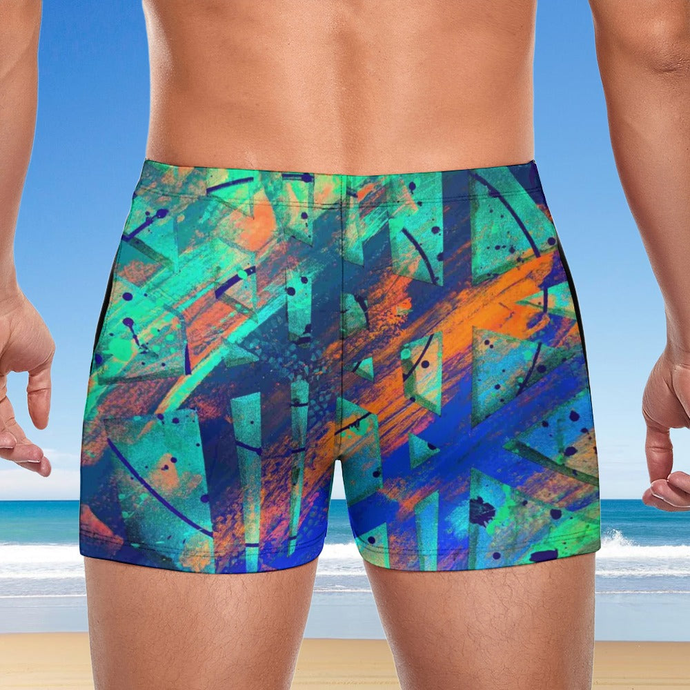 Gavin Scott Square Cut Swimming Trunks (Masc S-3XL)