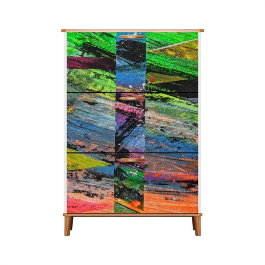 Gavin Scott Wood & Leather Shoe Cabinet