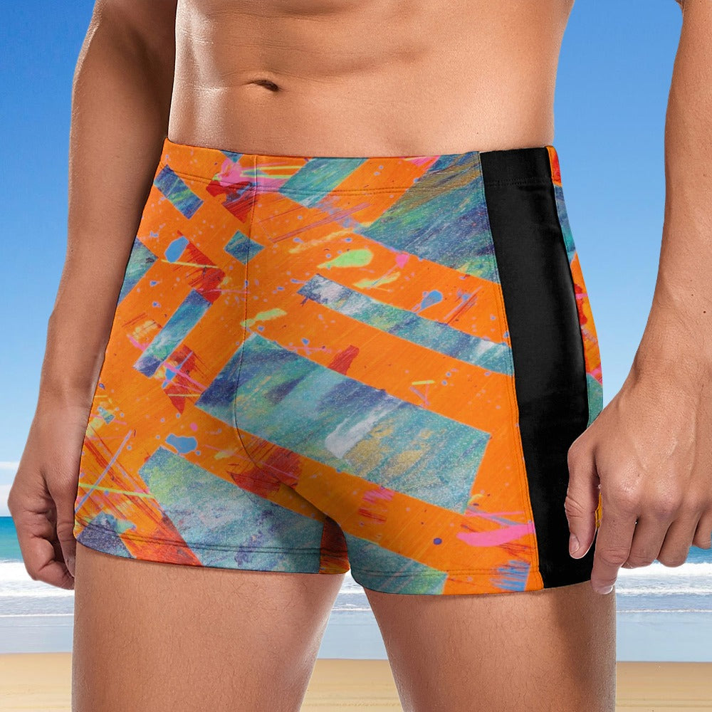 Gavin Scott Square Cut Swimming Trunks (Masc S-3XL)