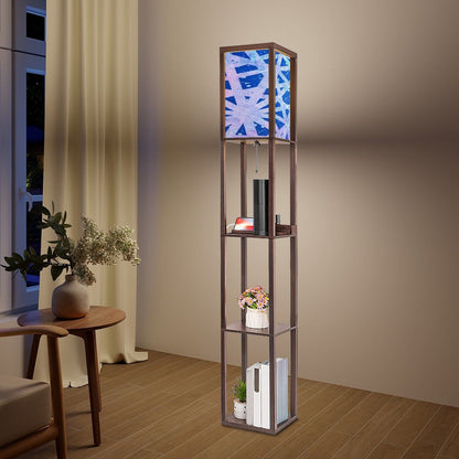 Gavin Scott Floor Lamp with Shelves (2 Colors)