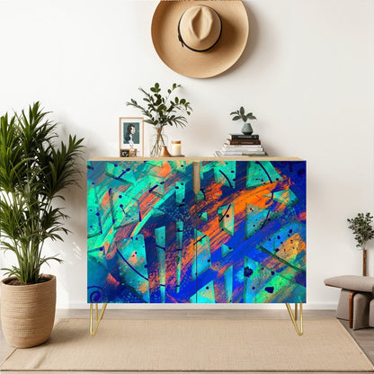 Gavin Scott Wooden Sideboard Cabinet