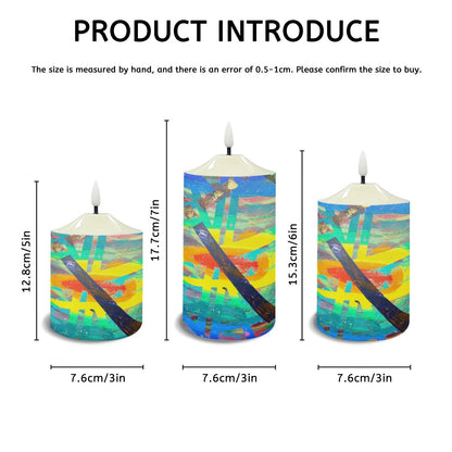 Gavin Scott Flameless Candles w/Remote (Set of 3)