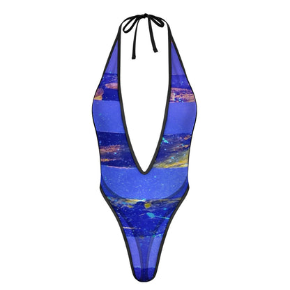 Gavin Scott Deep Plunge Jumpsuit (Femme S-3XL)