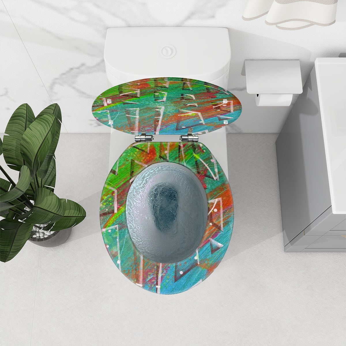 Gavin Scott Round Toilet Seat w/Matching Soft-close Lid (O-Shape)