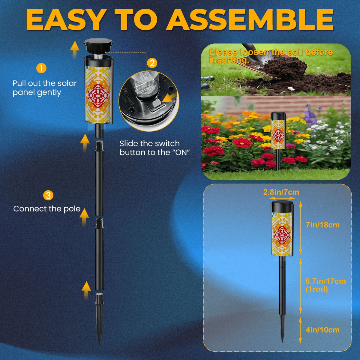 Gavin Scott Adjustable Outdoor Solar Lights (set of 4)