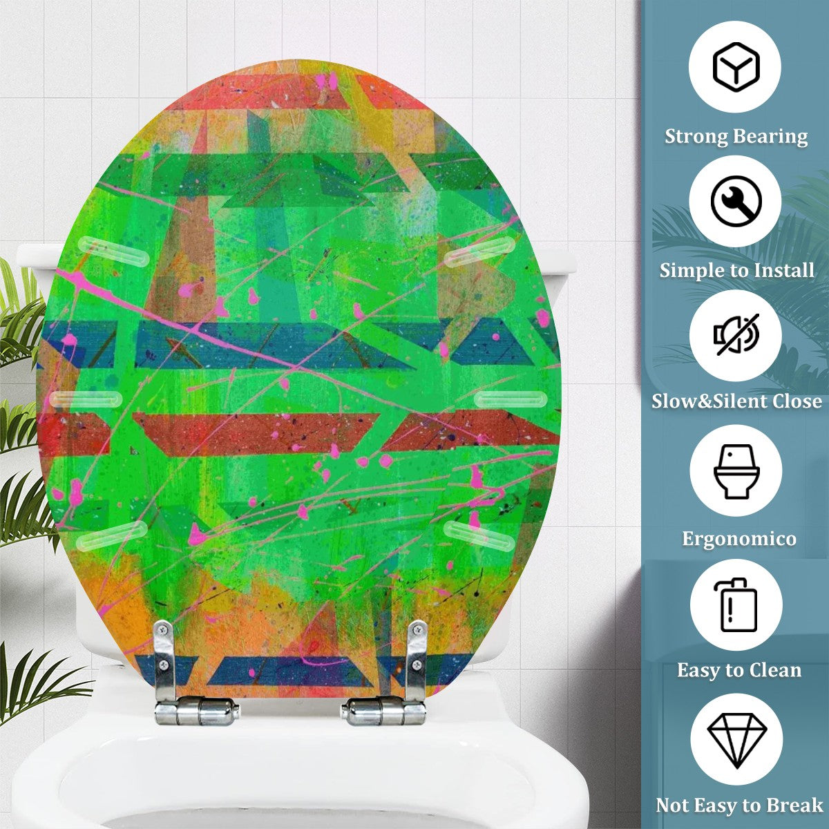 Gavin Scott Universal Toilet Seat w/Matching Soft-close Lid