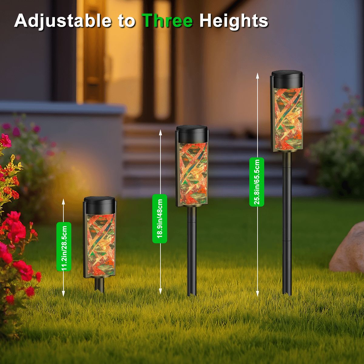 Gavin Scott Adjustable Outdoor Solar Lights (set of 4)