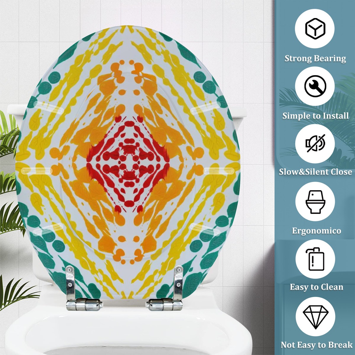 Gavin Scott Universal Toilet Seat w/Matching Soft-close Lid