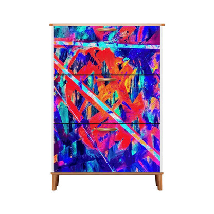 Gavin Scott Wood & Leather Shoe Cabinet