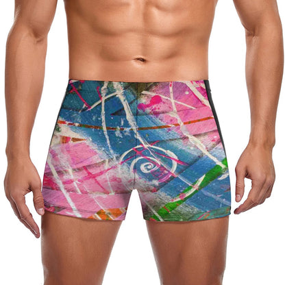 Gavin Scott Square Cut Swimming Trunks (Masc S-3XL)
