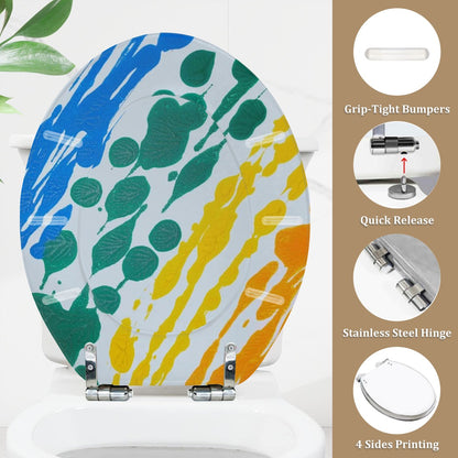 Gavin Scott Round Toilet Seat w/Matching Soft-close Lid (O-Shape)