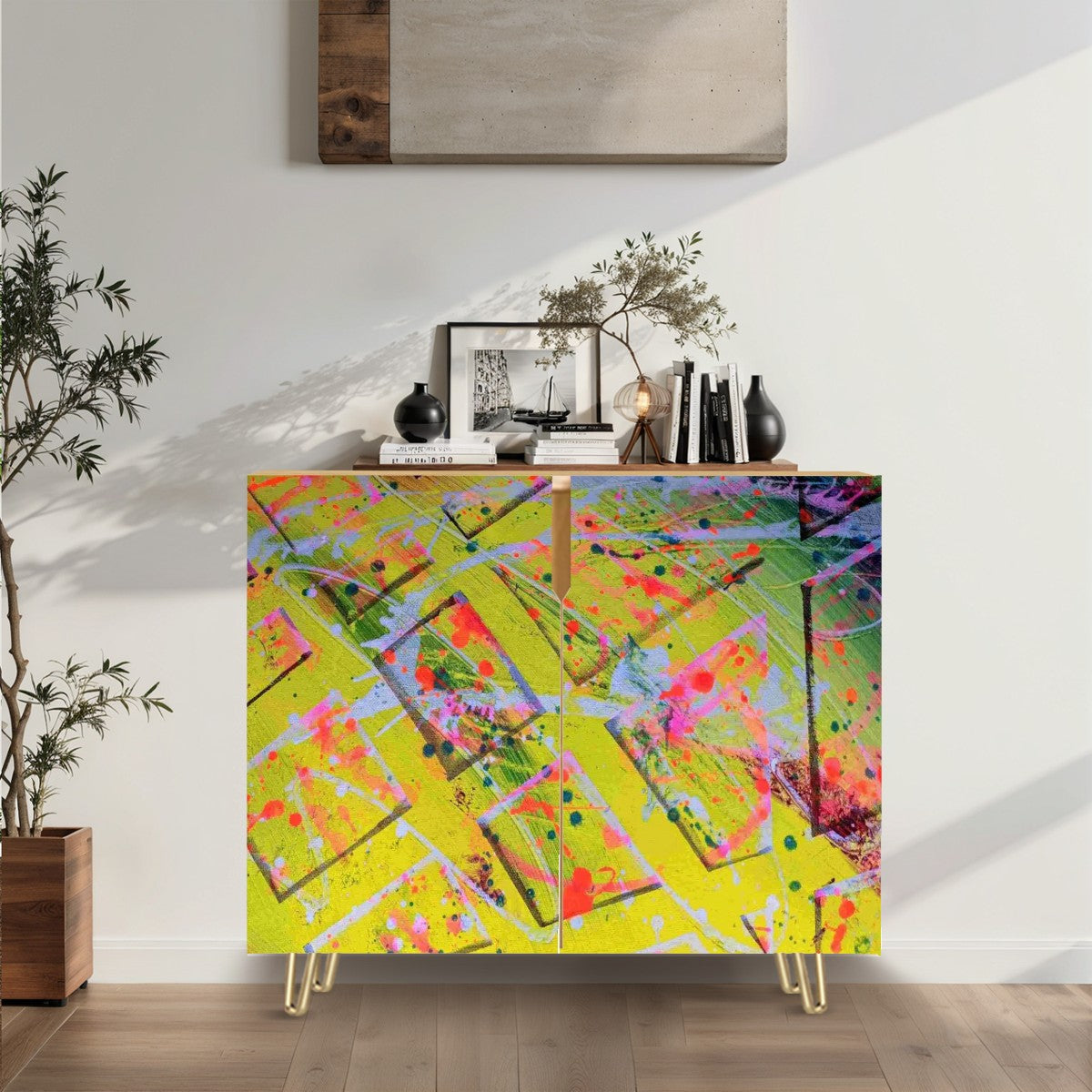 Gavin Scott Wooden Sideboard Cabinet