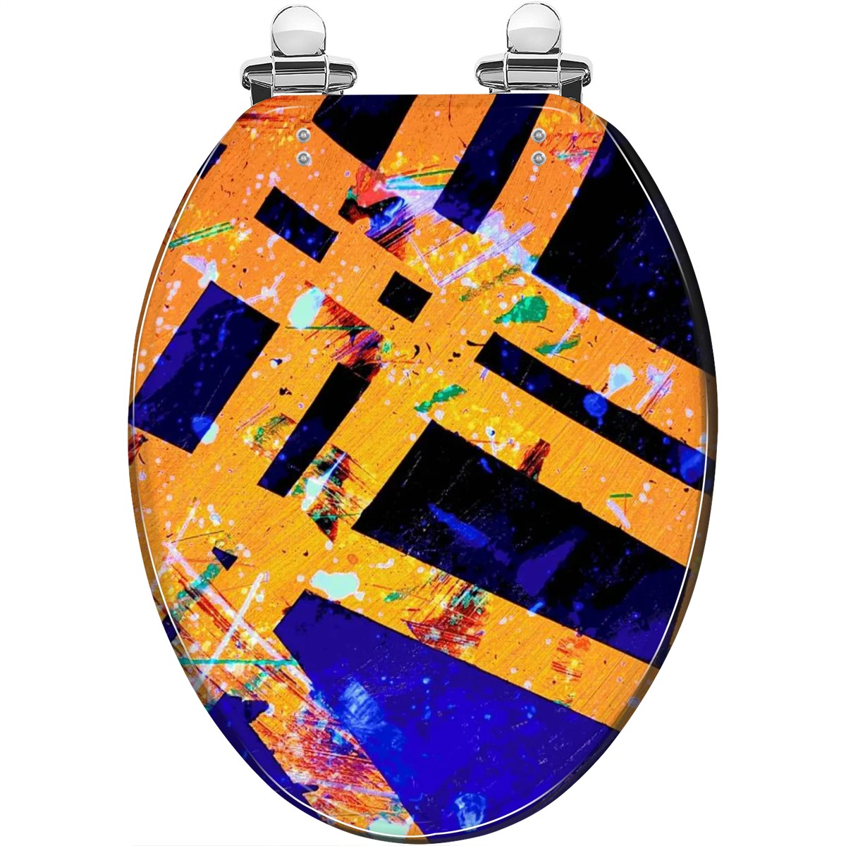 Gavin Scott Elongated Toilet Seat w/Matching Soft-close Lid (V-Shape)