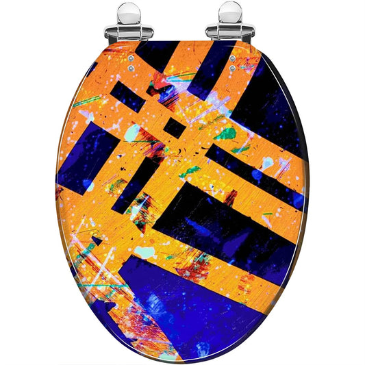 Gavin Scott Elongated Toilet Seat w/Matching Soft-close Lid (V-Shape)