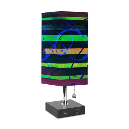 Gavin Scott Square Table Lamp with USB Port