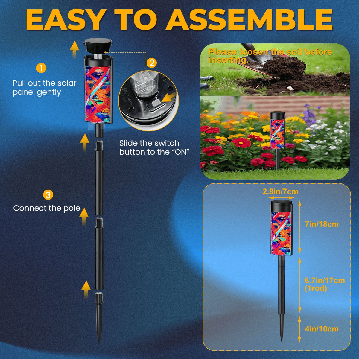 Gavin Scott Adjustable Outdoor Solar Lights (set of 4)