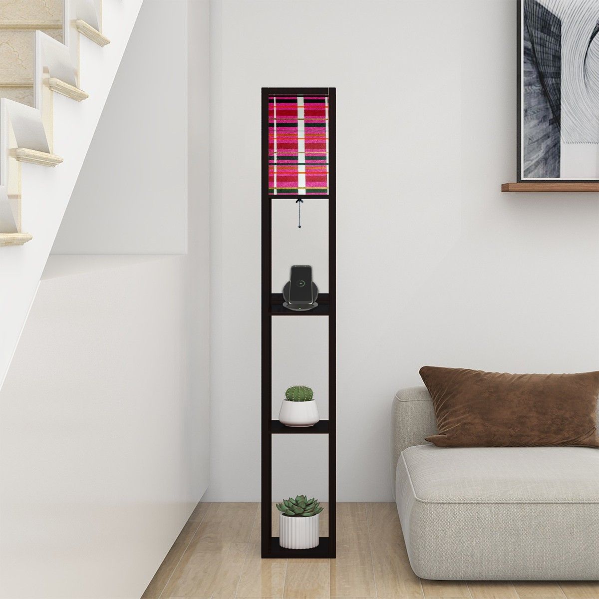 Gavin Scott Floor Lamp with Shelves (2 Colors)