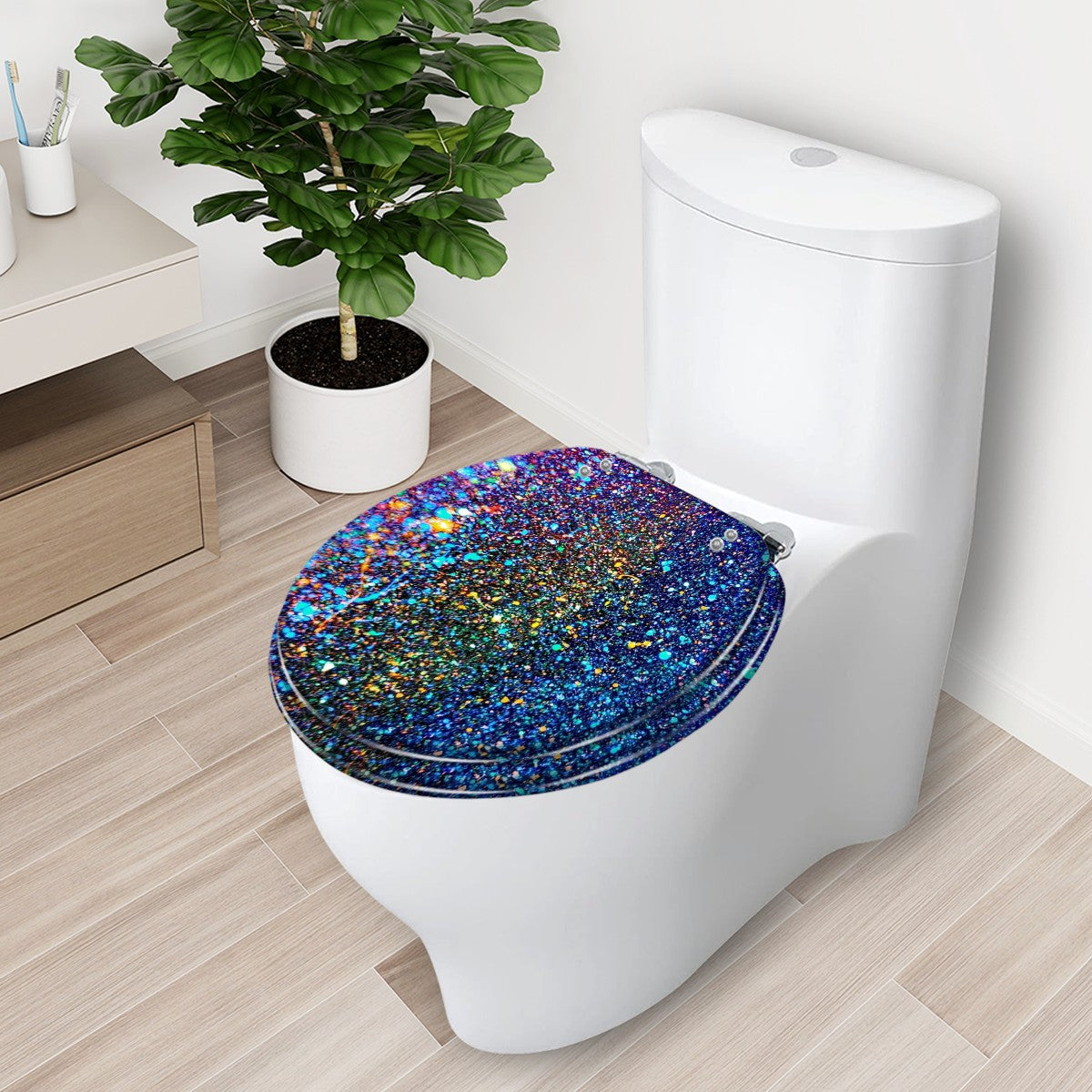 Gavin Scott Round Toilet Seat w/Matching Soft-close Lid (O-Shape)