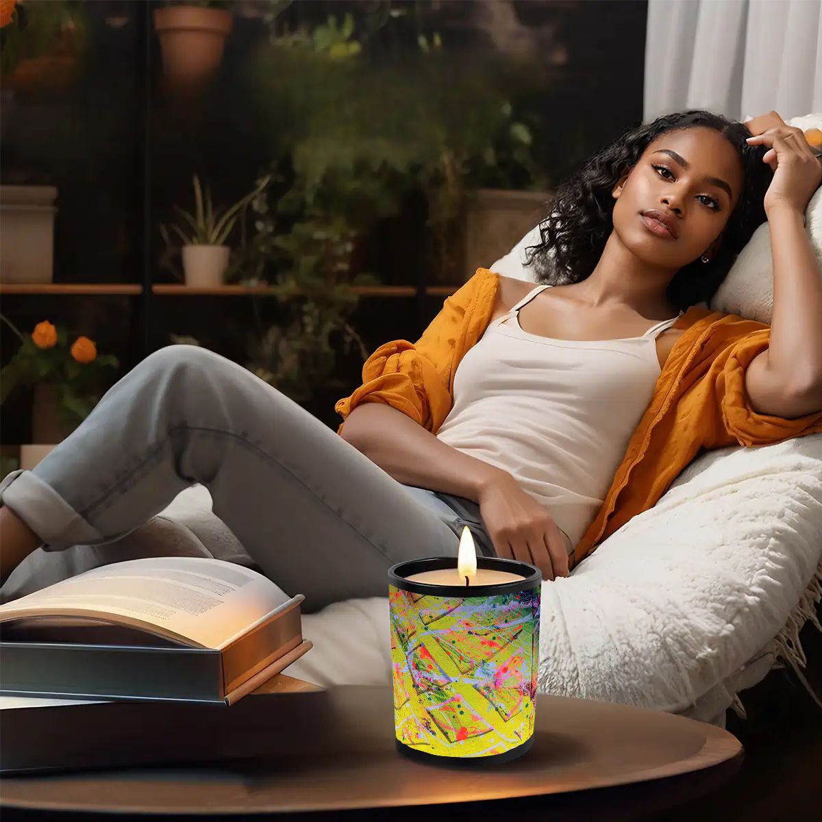 Gavin Scott Scented Black Jar Candle (6oz)