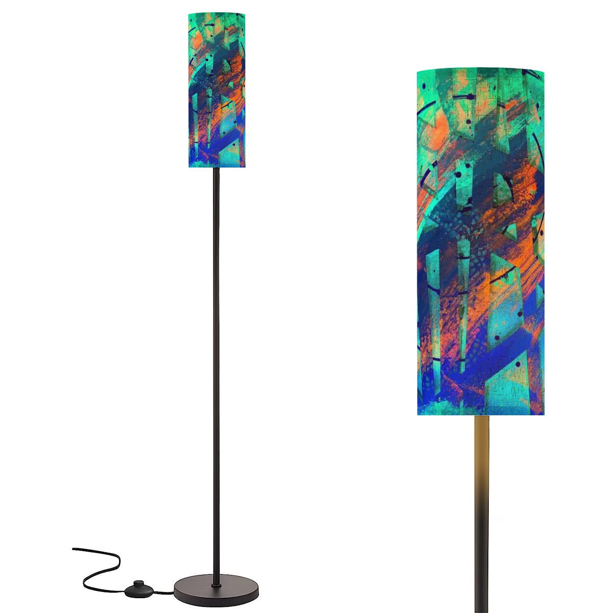 Gavin Scott Pillar Torch Floor Lamp