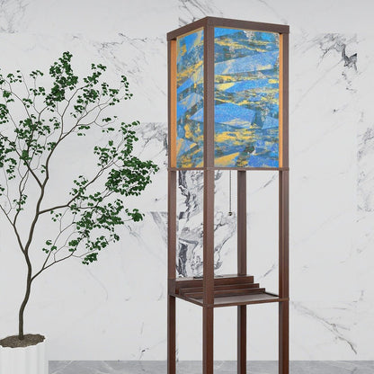 Gavin Scott Floor Lamp with Shelves (2 Colors)