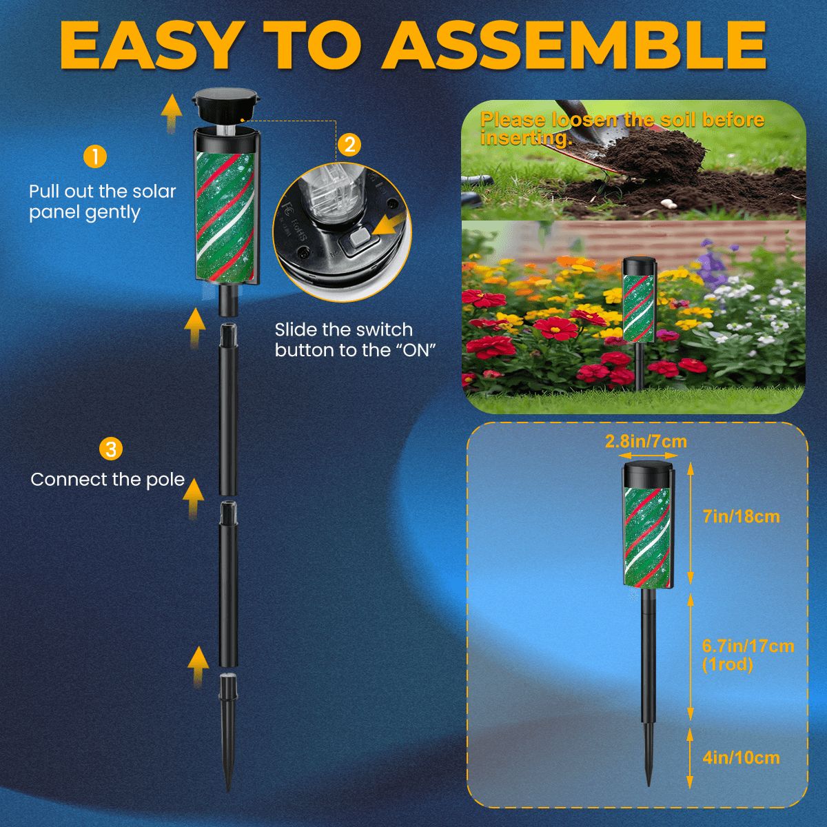 Gavin Scott Adjustable Outdoor Solar Lights (set of 4)