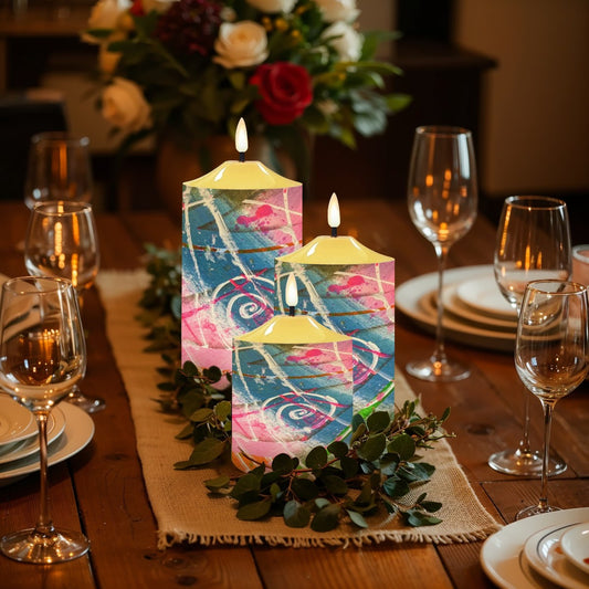 Gavin Scott Flameless Candles w/Remote (Set of 3)