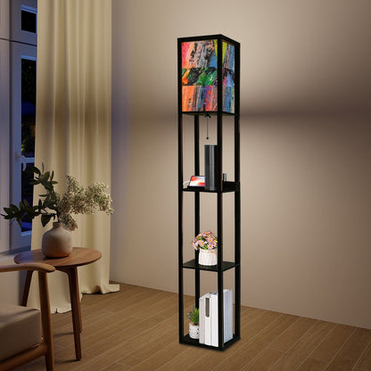 Gavin Scott Floor Lamp with Shelves (2 Colors)