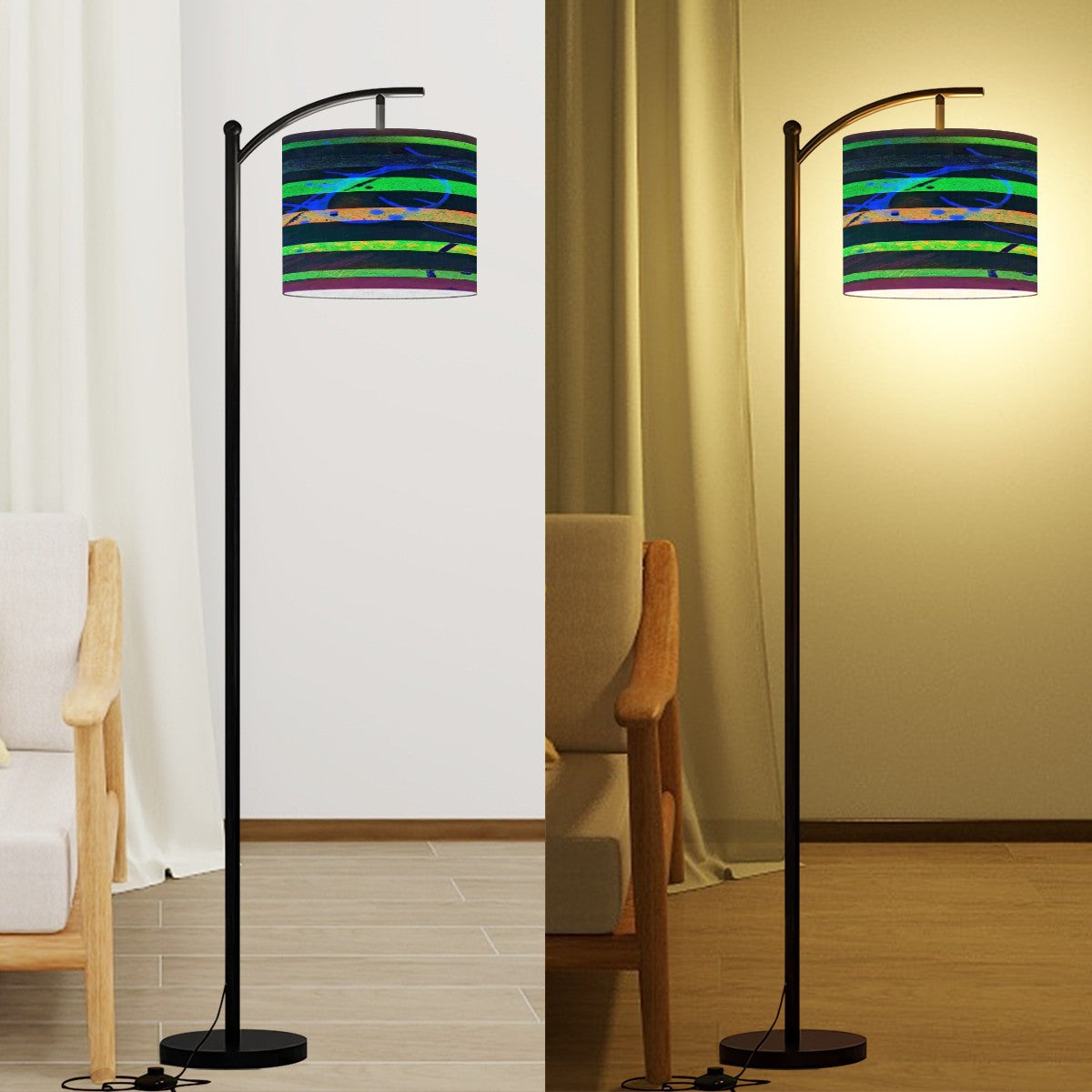 Gavin Scott Arc Floor Lamp w/Remote