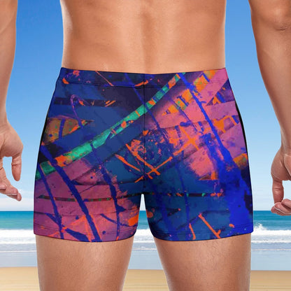 Gavin Scott Square Cut Swimming Trunks (Masc S-3XL)