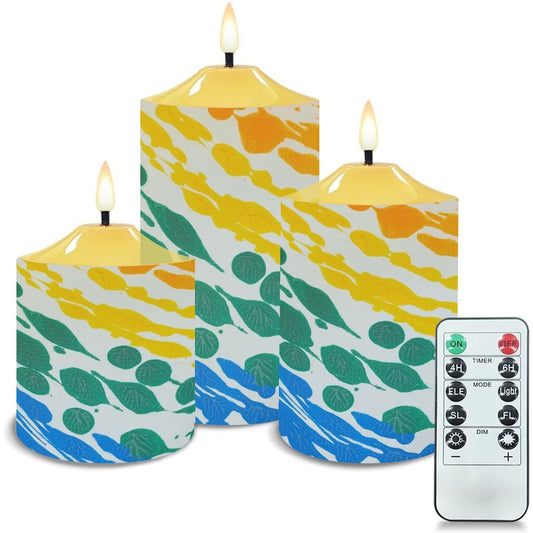 Gavin Scott Flameless Candles w/Remote (Set of 3)