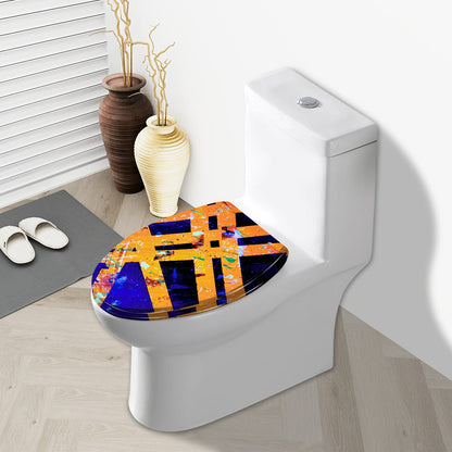 Gavin Scott Elongated Toilet Seat w/Matching Soft-close Lid (V-Shape)